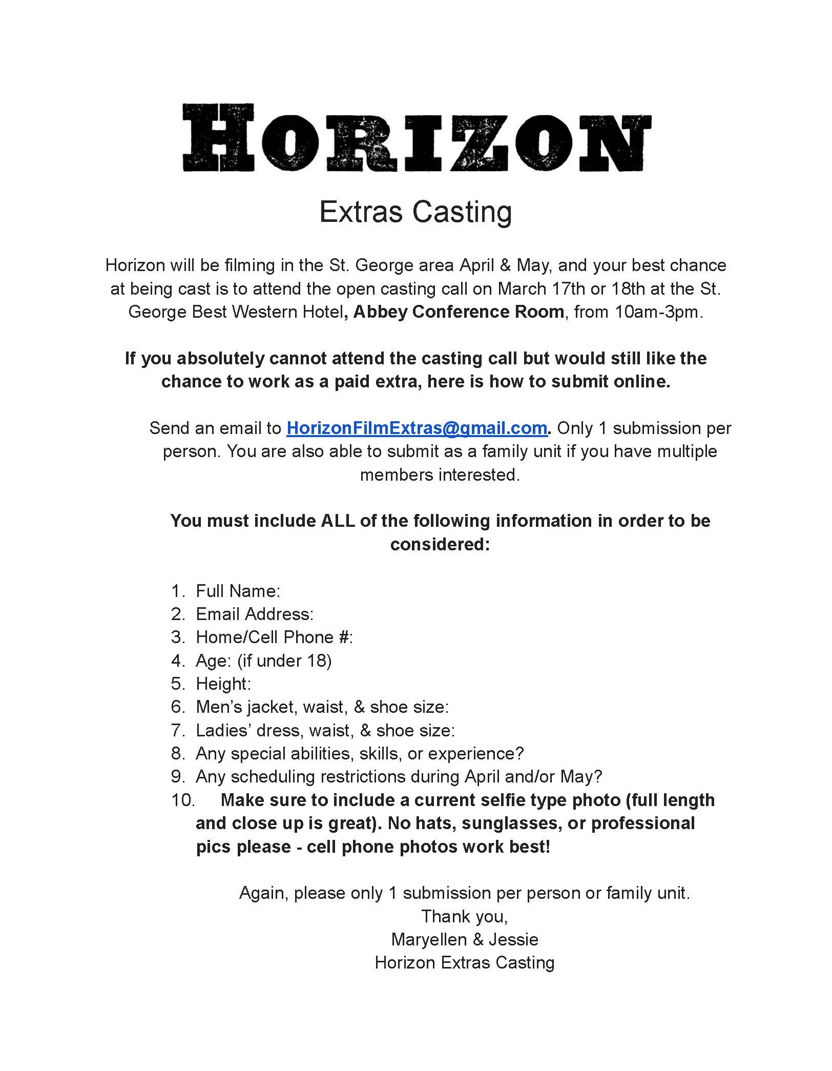 Horizon g mail flyer
